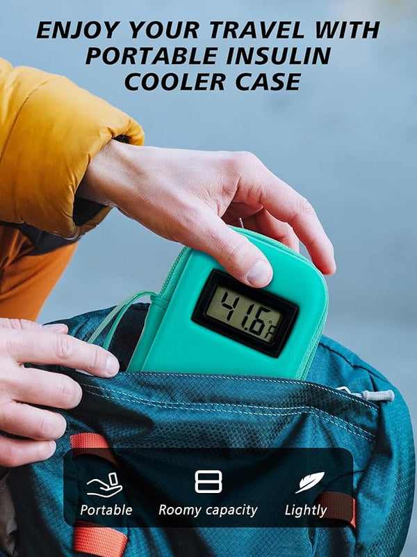 Insulin Cooler Travel Case with Temperature Display