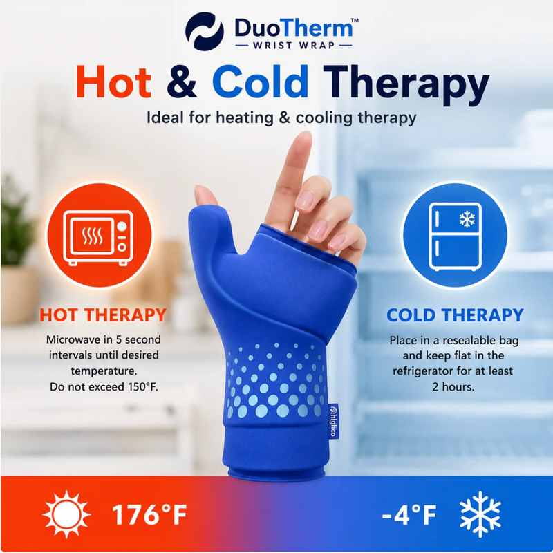 DuoTherm Wrist Wrap - Heat. Cool. Recover.