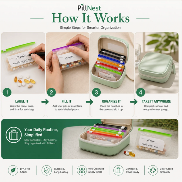 PillNest - Organized health, wherever you go.